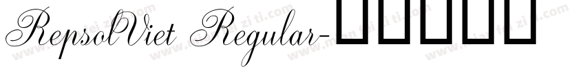 RepsolViet Regular字体转换